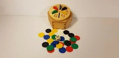 HK Why Alway I Juego de Dados Seis 6 Gana Juego de Madera - para Fichas y Monedas