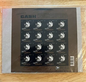 SCOTT 4789 PANE OF 16 JOHNNY CASH FOREVER STAMPS MNH New/Sealed - Picture 1 of 3
