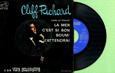 CLIFF RICHARD / La Mer, Boum / LA VOZ AMO 7EPL 14.005 Press Spain 1963 EP VG - Image 1 of 4