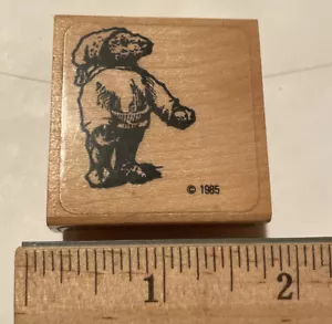 Vintage Graphistamp 1985 Teddy Bear Stamp Rubber Scrapbook - Picture 1 of 3