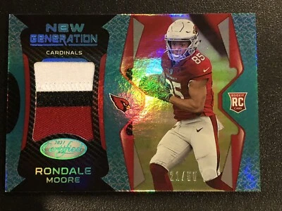 2021 Certified Rondale Moore New Generation Mirror Teal Patch RC Serial #/50 🔥 - Image 1 of 4