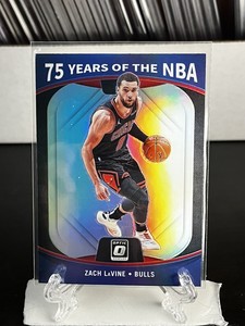 Zach Lavine 2021 Donruss Optic 75 Years of the NBA Silver Holo Chicago Bulls