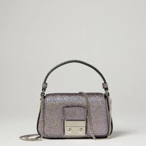Bandolera Phillip Lim Pashli Brillo Brillante Cartera Metálica Cadena Correa Bolso de Mano - Imagen 1 de 9