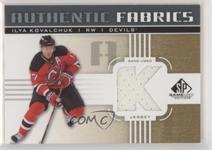 2011-12 SP Game Used Edition Authentic Fabrics Gold Ilya Kovalchuk (K) #AF-IK.1