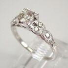 1.20Ct Round Cut Simulated Diamond Women's Engagement Ring 14K White Gold Plated