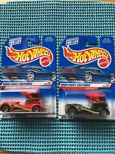 1999 Hot Wheels First Editions Series 2 Color Variation Semi-Fast -Red & Black - Picture 1 of 7