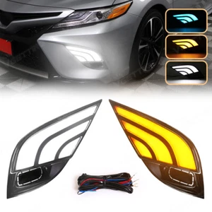 For 2018-2020 Toyota Camry SE XSE LED Daytime Running Light DRL Turn Signal Lamp - Picture 1 of 8