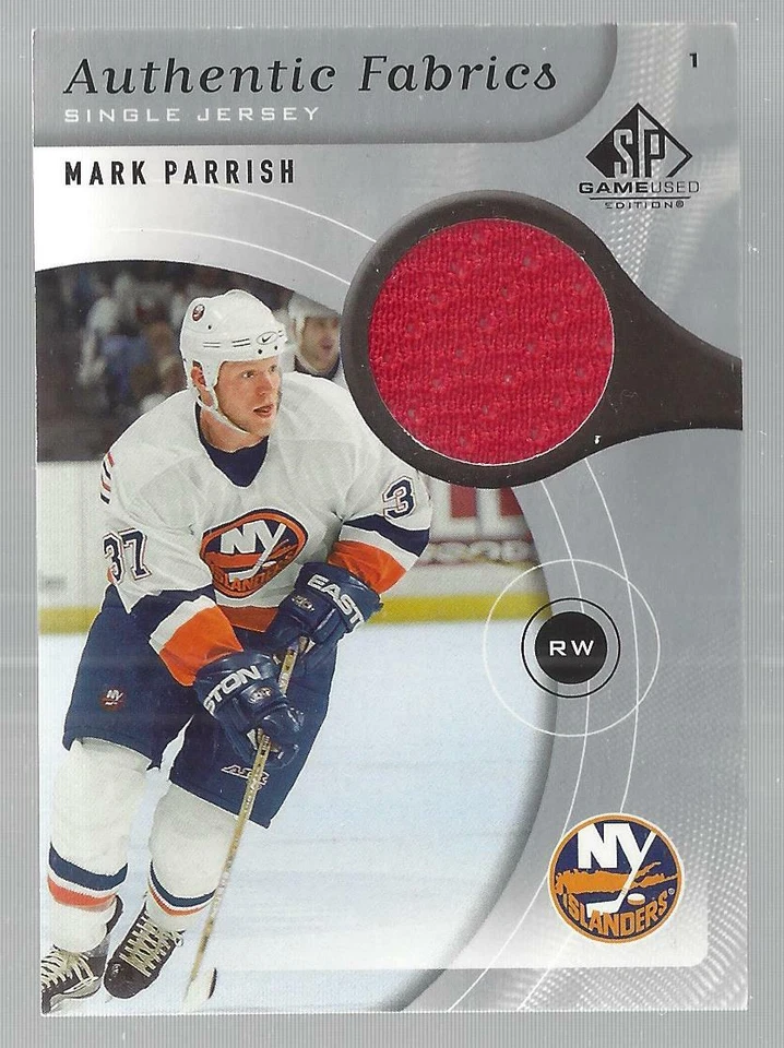 Mark Parrish 2006-07 Upper Deck SP Authentic Fabrics Card NY Islanders  - Image 1 of 1