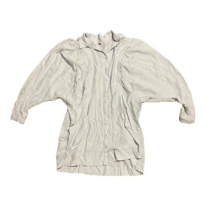 Free People XS mini abito corto minimal lagenlook blu chiaro maniche a sbuffo - Foto 1 di 8