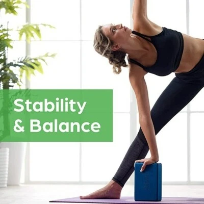 Bloque de yoga ligero estabilidad entrenamiento ejercicio salud mejorar el equilibrio Foto 1 de 4