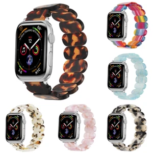 Elastic Resin Classic Replacement Wristband Strap For Apple iWatch 8 7 6 5 4 3 2 - Picture 1 of 40