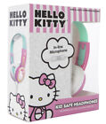 Hello Kitty Kid Safe Wired Headphones In-Line Microphone Great Gift Ships Fast!