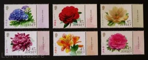 Jersey Stamps: "Jersey Links with China - Garden Flowers" MNH Selv 6V Mint 2015 - Picture 1 of 1
