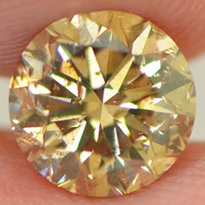 Round Diamond Fancy Orangy Brown Color Natural Certified Loose 1.49 Carat SI1 - Picture 1 of 9