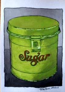 Originalzeichnung Zuckerdose - Bild 1 von 2