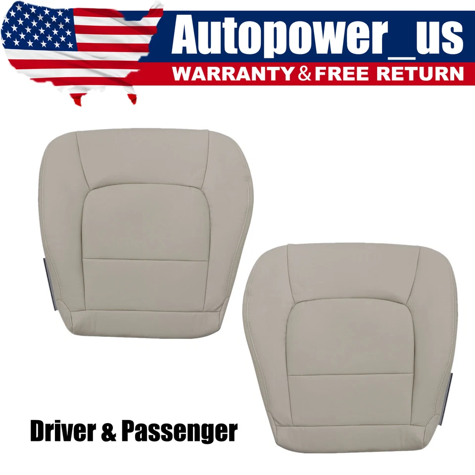 For 1998 to 2007 Lexus LX470 Driver & Passenger Bottom Leather Seat Cover Tan US Foto 1 de 4