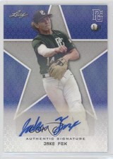 2020 Leaf Perfect Game National Showcase Blue Shimmer 1/1 Jake Fox Auto nd3