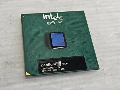 Intel Pentium III 733MHz, Socket 370, 133MHz FSB, 256KB, SL4CG, Coppermine - Image 1 of 2