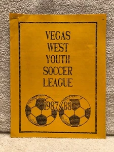 RARE/VINTAGE "1987/88 Vegas West Soccer League" - Constitution & By-Laws - Picture 1 of 3