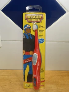 Vintage RESCUE HEROES Jake Justice Toothbrush Battery Powered Fisher Price NEW - Picture 1 of 7