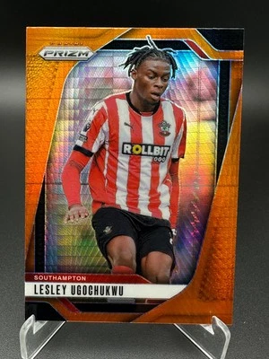 2024-25 Panini Prizm EPL - Lesley Ugochukwu #295 Orange Hyper Prizm Southampton - Image 1 of 2