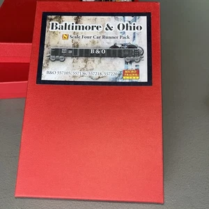 Micro-Trains N 993 00 028  Baltimore & Ohio gondola 4 car runner pack NOS - Picture 1 of 7