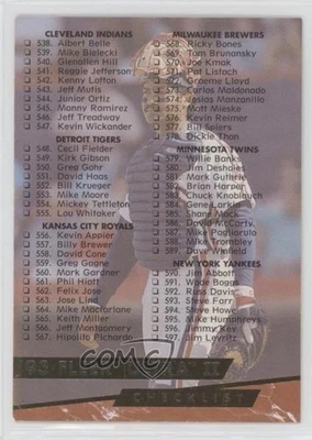 1993 Fleer Ultra Checklist Junior Ortiz #650 - Image 1 of 2