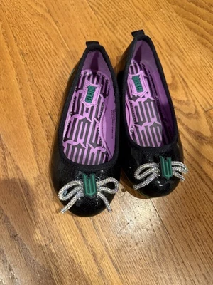Wicked кино ребенка ясельного возраста плоский украшенный балет туфли патент черный размер 8T - Изображение 1 из 3
