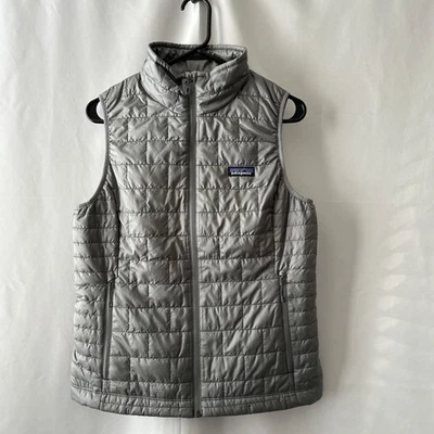 Chaleco Patagonia Nano Puff para Mujer Puffer Aislado Exterior Gris Nuevo con Etiquetas M #2574 Foto 1 de 4