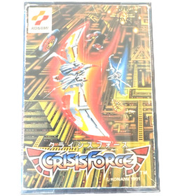 Crisis Force FC Famicom NES CIB Konami Retro Rare Shooter Japan Import Tested