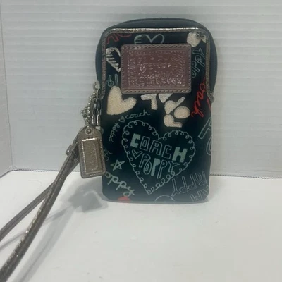 Estuche Coach Universal Amapola Graffiti Glam Muñequera Teléfono/Tarjeta Portatarjetas Billetera Foto 1 de 4