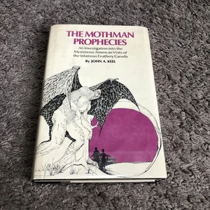 The Mothman Prophecies 1st Edition by John A. Keel 1975 w/ Dust Jacket Hardcover - Picture 1 of 21