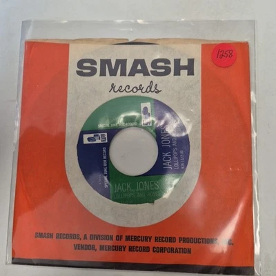 JACK JONES- LOLLIPOPS AND ROSES 7" 45 RPM LIKE NEW OOP - Image 1 of 2