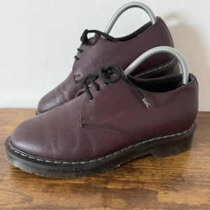 Solovair Made in England 3 Eyelet Leather Gibson Shoes Purple Vegitarian UK 6 - Bild 1 von 10