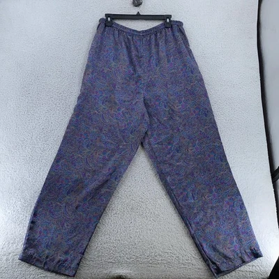 Pantalones de salón vintage Victoria's Secret etiqueta dorada satinado cachemir para mujer grandes años 90 Foto 1 de 4