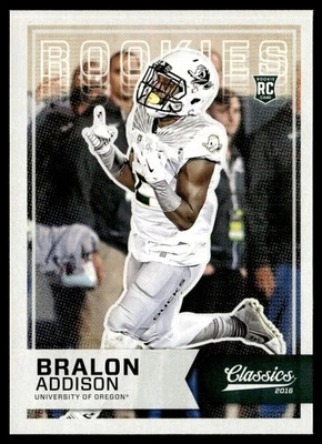 2016 Panini Classics Bralon Addison Rookie Oregon Ducks #296 - Image 1 of 2