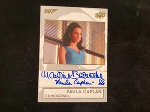 JAMES BOND MARTINE BESWICK AUTOGRAPHED CARD IN NEAR MINT CONDITION - Picture 1 of 2