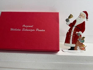 WILHELM SCHWEIZER Pewter Figurine "Santa' with Bell" SC03~ NEW IN BOX - Picture 1 of 5