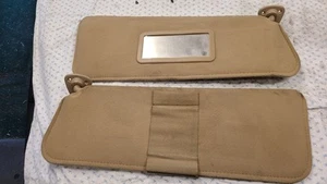 1994-1999 Silverado Sierra C1500 K1500 Sun Visors Sunvisora Tan LH RH Pair - Picture 1 of 12