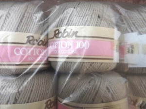 500gms ROBIN 100 Colour Bamboo - 100% Cotton Vintage Knitting Yarn 10 x 50gm - Picture 1 of 3