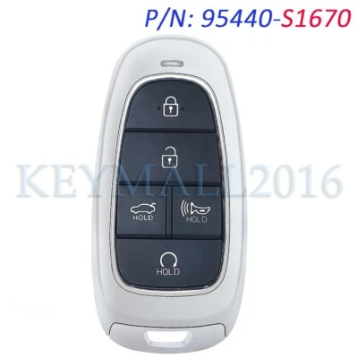 95440-S1670 Smart Keyless Remote Key Fob for Hyundai Santa Fe 2021 2022 2023 - Image 1 of 3