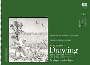 Strathmore Recycled Drawing Spiral Paper Pad 18"X24"-80lb, 24 Sheets - Picture 1 of 1