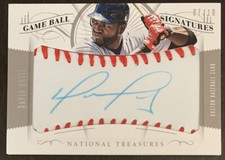 David ORTIZ🔥2014 Panini National Treasures Game Ball Signatures AUTO #22 7/10📈