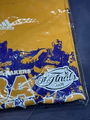 Los Angeles Lakers Adidas 2008 NBA FINALS Tee T-shirt XL NIP Kobe Bryant - Image 1 of 4