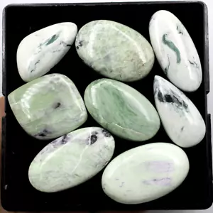 8 Pcs Natural Kammererite Top Quality 33mm-39mm Untreated Cabochon Gemstones Lot - Picture 1 of 5