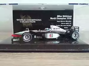 Minichamps 1/43 McLaren MP4/13 1998 World Champion - Mika Hakkinen - Foto 1 di 2