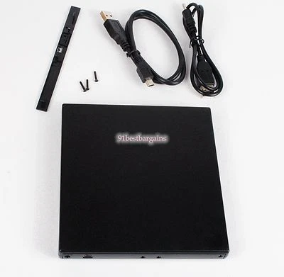 For Laptop Slim External USB 2.0 DVD CD Writer Drive Burner Player Case 9.5mm - Image 1 of 4
