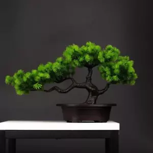 27 cm Plantas de Pino Artificial Bonsái Adornos de Árboles Falsos Paisaje Plástico - Imagen 1 de 13