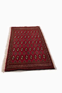 Handgeknüpfter Perserteppich , Torkman  / 128  x 62   cm Wolle - Bild 1 von 6