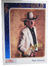 1992 Sterling Cards CMA Country Mark Chesnutt Gold Foil #3 Hot Picks Singer